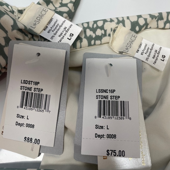 NWT $163 L*SPACE Two Piece Stone Step Bikini - Picture 7 of 11